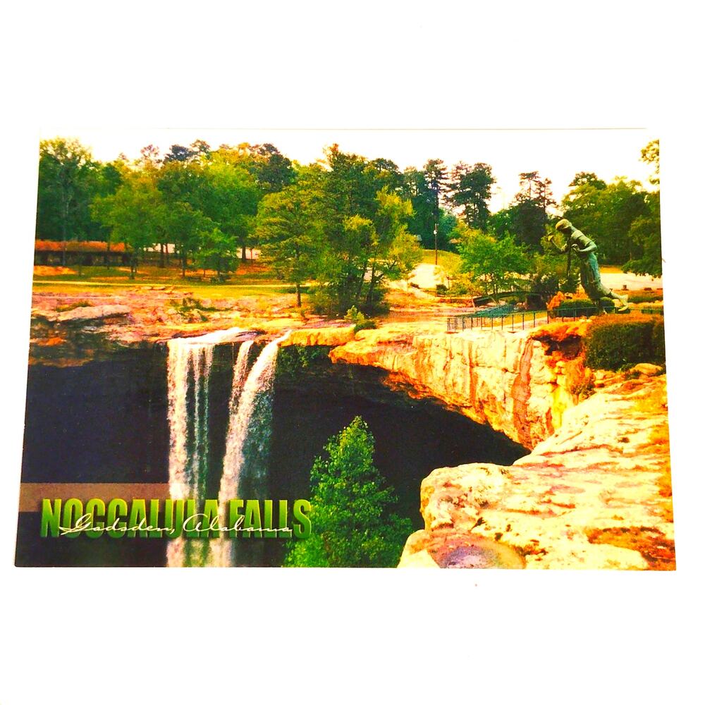 VTG Noccalula Falls Gadsden AL Postcard Legend of Noccalula Debbie Gowens NOS